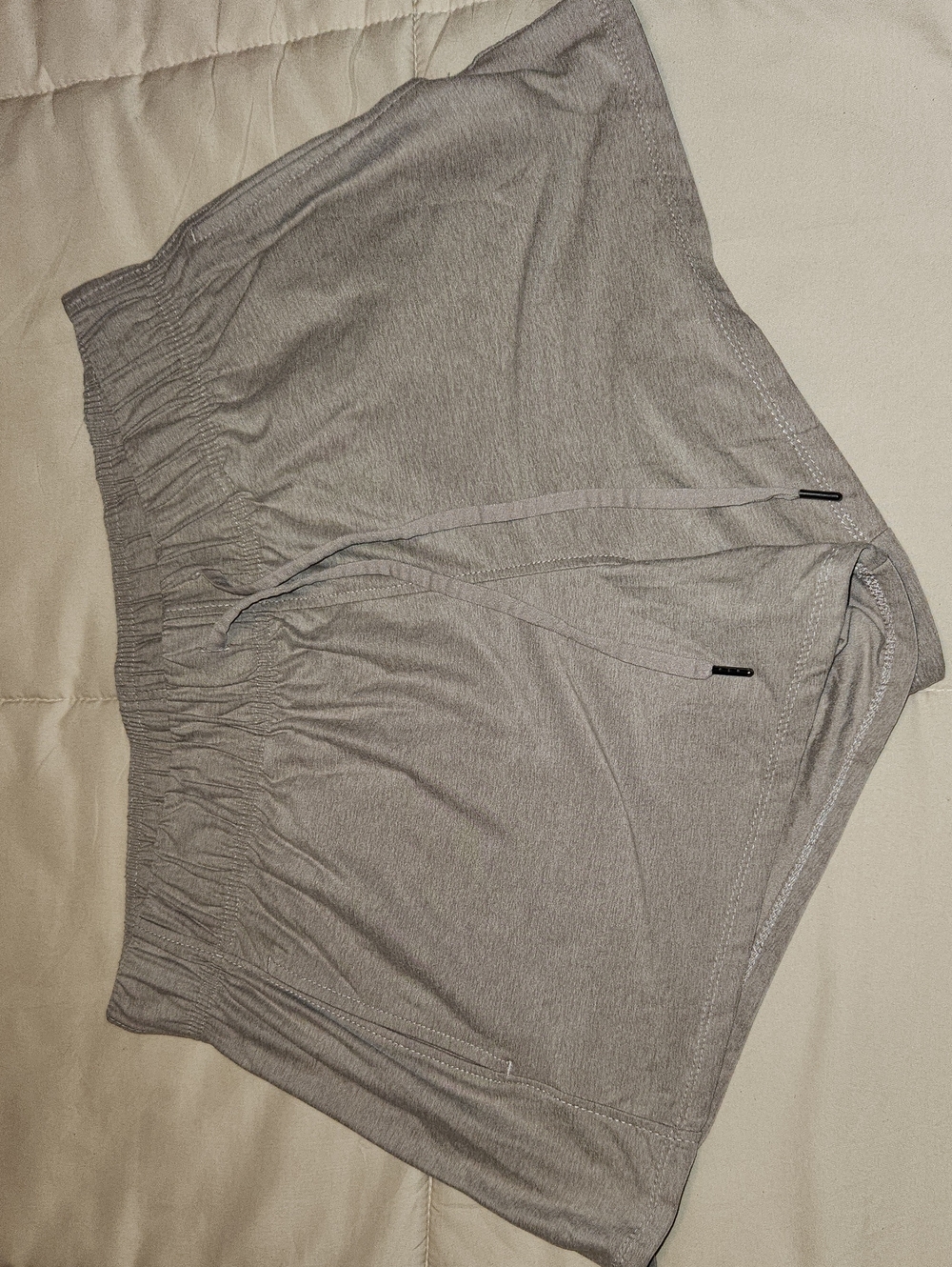 Women's Tan Athletic Drawstring Shorts